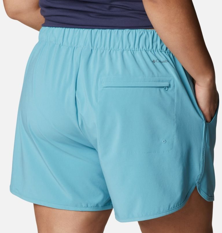 Women's Columbia Pleasant Creek Stretch Shorts Turquoise | Plus Size CA-G581A